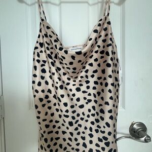 Lovers + Friends Spotted Cowl Neck Top